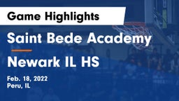 Saint Bede Academy vs Newark IL HS  Game Highlights - Feb. 18, 2022