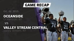 Recap: Oceanside  vs. valley stream central 2015