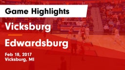 Vicksburg  vs Edwardsburg  Game Highlights - Feb 18, 2017