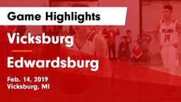 Vicksburg  vs Edwardsburg  Game Highlights - Feb. 14, 2019