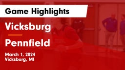 Vicksburg  vs Pennfield  Game Highlights - March 1, 2024