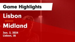 Lisbon  vs Midland  Game Highlights - Jan. 2, 2024