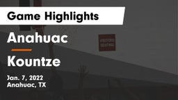 Anahuac  vs Kountze  Game Highlights - Jan. 7, 2022