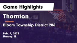 Thornton  vs Bloom Township  District 206 Game Highlights - Feb. 7, 2023