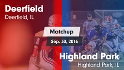 Matchup: Deerfield High vs. Highland Park  2016