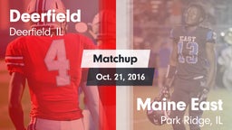 Matchup: Deerfield High vs. Maine East  2016