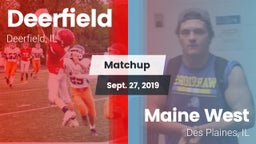 Matchup: Deerfield High vs. Maine West  2019