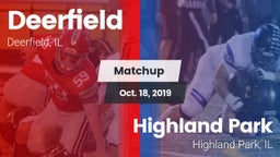 Matchup: Deerfield High vs. Highland Park  2019