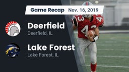 Recap: Deerfield  vs. Lake Forest  2019