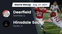 Recap: Deerfield  vs. Hinsdale South  2021