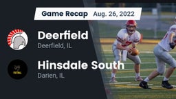 Recap: Deerfield  vs. Hinsdale South  2022