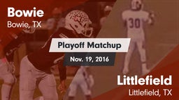 Matchup: Bowie  vs. Littlefield  2016