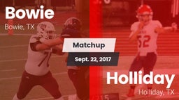 Matchup: Bowie  vs. Holliday  2017