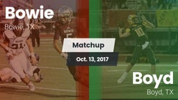 Matchup: Bowie  vs. Boyd  2017