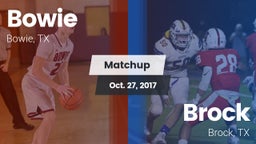 Matchup: Bowie  vs. Brock  2017