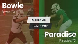 Matchup: Bowie  vs. Paradise  2017
