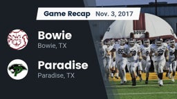 Recap: Bowie  vs. Paradise  2017