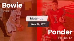 Matchup: Bowie  vs. Ponder  2017