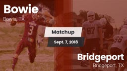 Matchup: Bowie  vs. Bridgeport  2018
