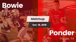 Matchup: Bowie  vs. Ponder  2018