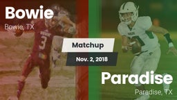 Matchup: Bowie  vs. Paradise  2018