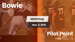 Matchup: Bowie  vs. Pilot Point  2018