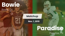 Matchup: Bowie  vs. Paradise  2019