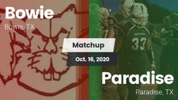 Matchup: Bowie  vs. Paradise  2020