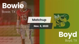 Matchup: Bowie  vs. Boyd  2020