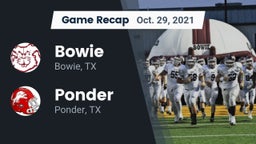 Recap: Bowie  vs. Ponder  2021