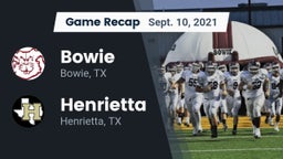 Recap: Bowie  vs. Henrietta  2021