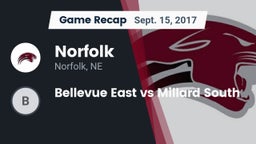 Recap: Norfolk  vs. Bellevue East vs Millard South 2017