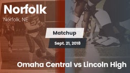 Matchup: Norfolk  vs. Omaha Central vs Lincoln High 2018