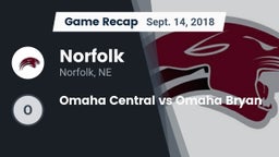 Recap: Norfolk  vs. Omaha Central vs Omaha Bryan 2018