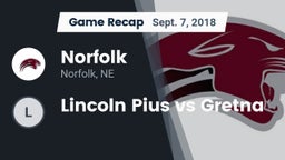 Recap: Norfolk  vs. Lincoln Pius vs Gretna 2018