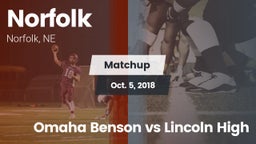 Matchup: Norfolk  vs. Omaha Benson vs Lincoln High 2018