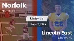 Matchup: Norfolk  vs. Lincoln East  2020