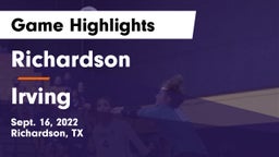 Richardson  vs Irving  Game Highlights - Sept. 16, 2022