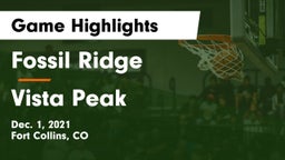Fossil Ridge  vs Vista Peak  Game Highlights - Dec. 1, 2021