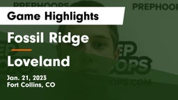 Fossil Ridge  vs Loveland  Game Highlights - Jan. 21, 2023