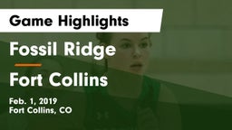 Fossil Ridge  vs Fort Collins  Game Highlights - Feb. 1, 2019