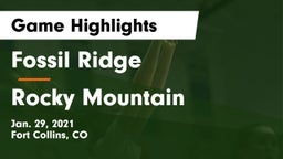 Fossil Ridge  vs Rocky Mountain  Game Highlights - Jan. 29, 2021