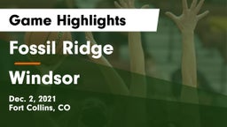 Fossil Ridge  vs Windsor  Game Highlights - Dec. 2, 2021