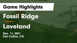 Fossil Ridge  vs Loveland  Game Highlights - Dec. 11, 2021