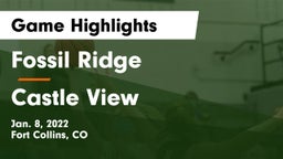 Fossil Ridge  vs Castle View  Game Highlights - Jan. 8, 2022