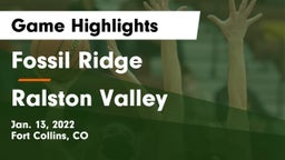 Fossil Ridge  vs Ralston Valley  Game Highlights - Jan. 13, 2022