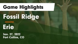 Fossil Ridge  vs Erie  Game Highlights - Jan. 27, 2022