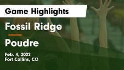 Fossil Ridge  vs Poudre  Game Highlights - Feb. 4, 2022