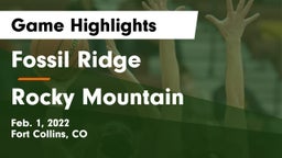 Fossil Ridge  vs Rocky Mountain  Game Highlights - Feb. 1, 2022