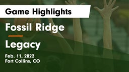 Fossil Ridge  vs Legacy   Game Highlights - Feb. 11, 2022